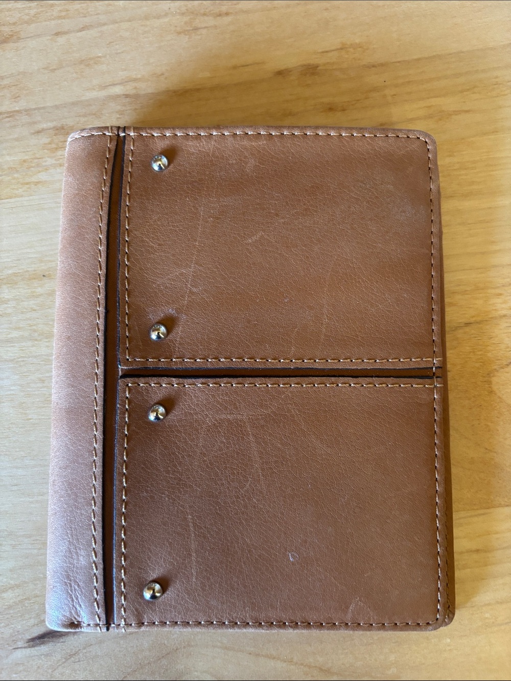 Fossil Leather Notebook Cover in Warm Tan